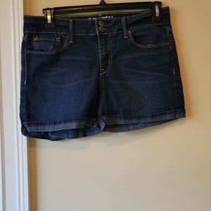 Levi's Blue Denim  Cotton Cuff Shorts Size 10